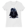 Kép 1/5 - Fehér Star Wars női rövid ujjú póló - Darth Vader és a Halálcsillag