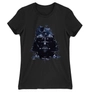 Kép 4/5 - Fekete Star Wars női rövid ujjú póló - Darth Vader és a Halálcsillag