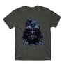 Kép 5/5 - Sötétszürke Star Wars férfi rövid ujjú póló - Darth Vader és a Halálcsillag