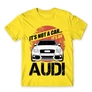 Citromsárga Audi férfi rövid ujjú póló - It’s not a car Audi A4