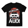 Fekete Audi férfi rövid ujjú póló - It’s not a car Audi A4