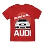 Piros Audi férfi rövid ujjú póló - It’s not a car Audi A4