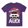 Sötétlila Audi férfi rövid ujjú póló - It’s not a car Audi A4