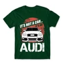 Sötétzöld Audi férfi rövid ujjú póló - It’s not a car Audi A4
