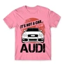 Világos rózsaszín Audi férfi rövid ujjú póló - It’s not a car Audi A4