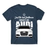 Denim Audi férfi rövid ujjú póló - Just the real Gentleman Audi A6
