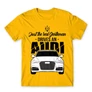 Sárga Audi férfi rövid ujjú póló - Just the real Gentleman Audi A6
