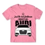 Világos rózsaszín Audi férfi rövid ujjú póló - Just the real Gentleman Audi A6