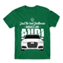 Zöld Audi férfi rövid ujjú póló - Just the real Gentleman Audi A6