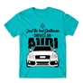 Atollkék Audi férfi rövid ujjú póló - Just the real Gentleman Audi A4