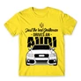 Citromsárga Audi férfi rövid ujjú póló - Just the real Gentleman Audi A4