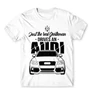 Fehér Audi férfi rövid ujjú póló - Just the real Gentleman Audi A4