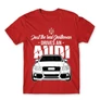 Piros Audi férfi rövid ujjú póló - Just the real Gentleman Audi A4