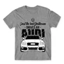 Sportszürke Audi férfi rövid ujjú póló - Just the real Gentleman Audi A4