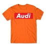 Narancs Audi férfi rövid ujjú póló - Audi Stripe