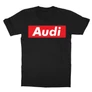 Fekete Audi gyerek rövid ujjú póló - Audi Stripe