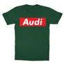 Sötétzöld Audi gyerek rövid ujjú póló - Audi Stripe