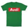 Zöld Audi gyerek rövid ujjú póló - Audi Stripe