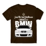 Barna BMW férfi rövid ujjú póló - Just the real Gentleman - BMW E46