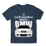 Denim BMW férfi rövid ujjú póló - Just the real Gentleman - BMW E46