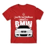 Piros BMW férfi rövid ujjú póló - Just the real Gentleman - BMW E46