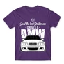Sötétlila BMW férfi rövid ujjú póló - Just the real Gentleman - BMW E46