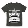 Sötétszürke BMW férfi rövid ujjú póló - Just the real Gentleman - BMW E46