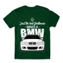 Sötétzöld BMW férfi rövid ujjú póló - Just the real Gentleman - BMW E46