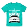 Türkiz BMW férfi rövid ujjú póló - Just the real Gentleman - BMW E46
