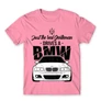 Világos rózsaszín BMW férfi rövid ujjú póló - Just the real Gentleman - BMW E46