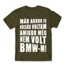 Khaki BMW férfi rövid ujjú póló - Köcsög BMW-s