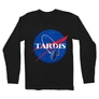 Fekete NASA férfi hosszú ujjú póló - Tardis