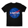 Fekete NASA férfi rövid ujjú póló - Tardis