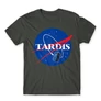 Sötétszürke NASA férfi rövid ujjú póló - Tardis