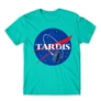Türkiz NASA férfi rövid ujjú póló - Tardis