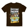 Barna Scooby-Doo férfi rövid ujjú póló - The Mystery Machine