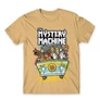 Homok Scooby-Doo férfi rövid ujjú póló - The Mystery Machine