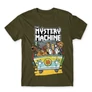 Khaki Scooby-Doo férfi rövid ujjú póló - The Mystery Machine