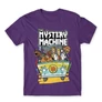Sötétlila Scooby-Doo férfi rövid ujjú póló - The Mystery Machine
