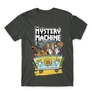 Sötétszürke Scooby-Doo férfi rövid ujjú póló - The Mystery Machine
