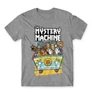 Sportszürke Scooby-Doo férfi rövid ujjú póló - The Mystery Machine