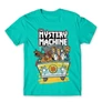 Türkiz Scooby-Doo férfi rövid ujjú póló - The Mystery Machine