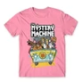 Világos rózsaszín Scooby-Doo férfi rövid ujjú póló - The Mystery Machine