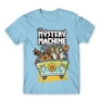 Világoskék Scooby-Doo férfi rövid ujjú póló - The Mystery Machine