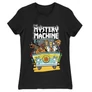 Fekete Scooby-Doo női rövid ujjú póló - The Mystery Machine