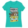 Türkiz Scooby-Doo női rövid ujjú póló - The Mystery Machine