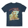 Denim Scooby-Doo férfi rövid ujjú póló - Az élet sokkal jobb ha van pizza - Scooby