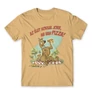 Homok Scooby-Doo férfi rövid ujjú póló - Az élet sokkal jobb ha van pizza - Scooby