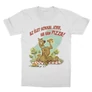 Fehér Scooby-Doo gyerek rövid ujjú póló - Az élet sokkal jobb ha van pizza - Scooby