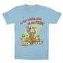 Világoskék Scooby-Doo gyerek rövid ujjú póló - Az élet sokkal jobb ha van pizza - Scooby